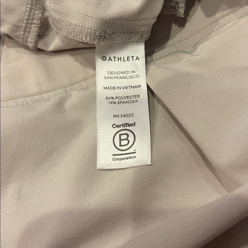 Athleta Light Gray Wide-Leg Crop Pants - Picture 4 of 5